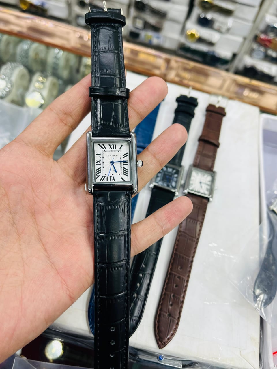 Cartier Tank - Black Strap